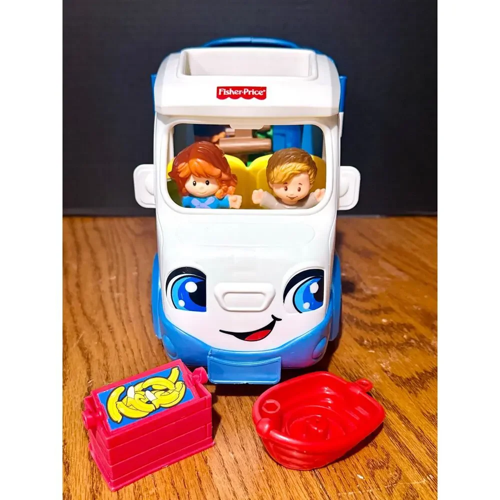 Fisher Price Little People Songs & Sounds Camper RV 2 kids boat cooler lights
